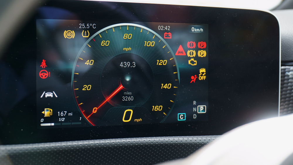 All,Warning,Lights,Are,Illuminated,On,The,Digital,Driver's,Display